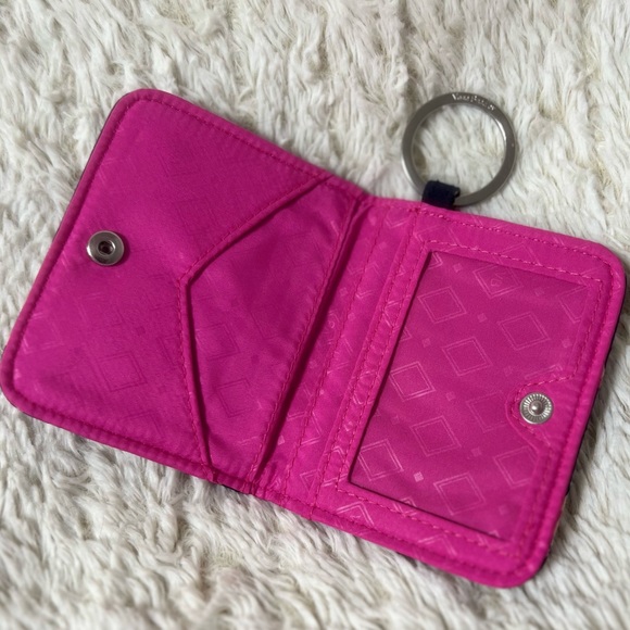VERA BRADLEY ‘Flamingo Fiesta’ print Campus Double ID Wallet - Picture 2 of 2
